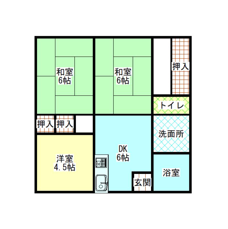 サンクレスト橋口3DK 空室