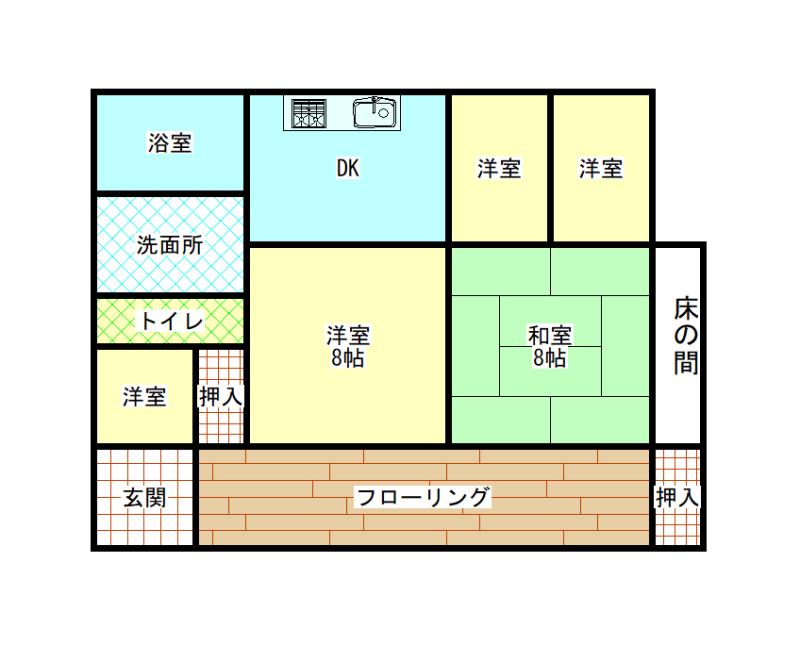 梅田住宅（大口小校区）  12月上旬入居可