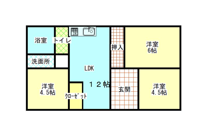 内園田住宅　　 空室　一部リフォーム済
